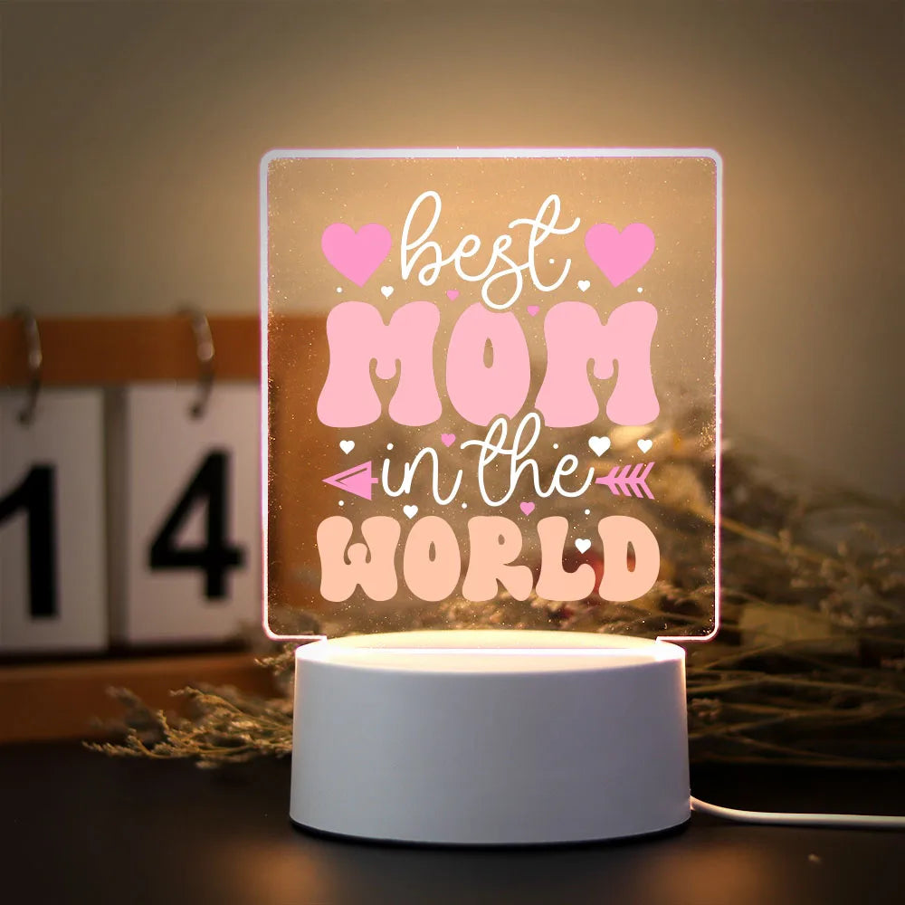 Lampe de nuit LED faible consommation acrylique