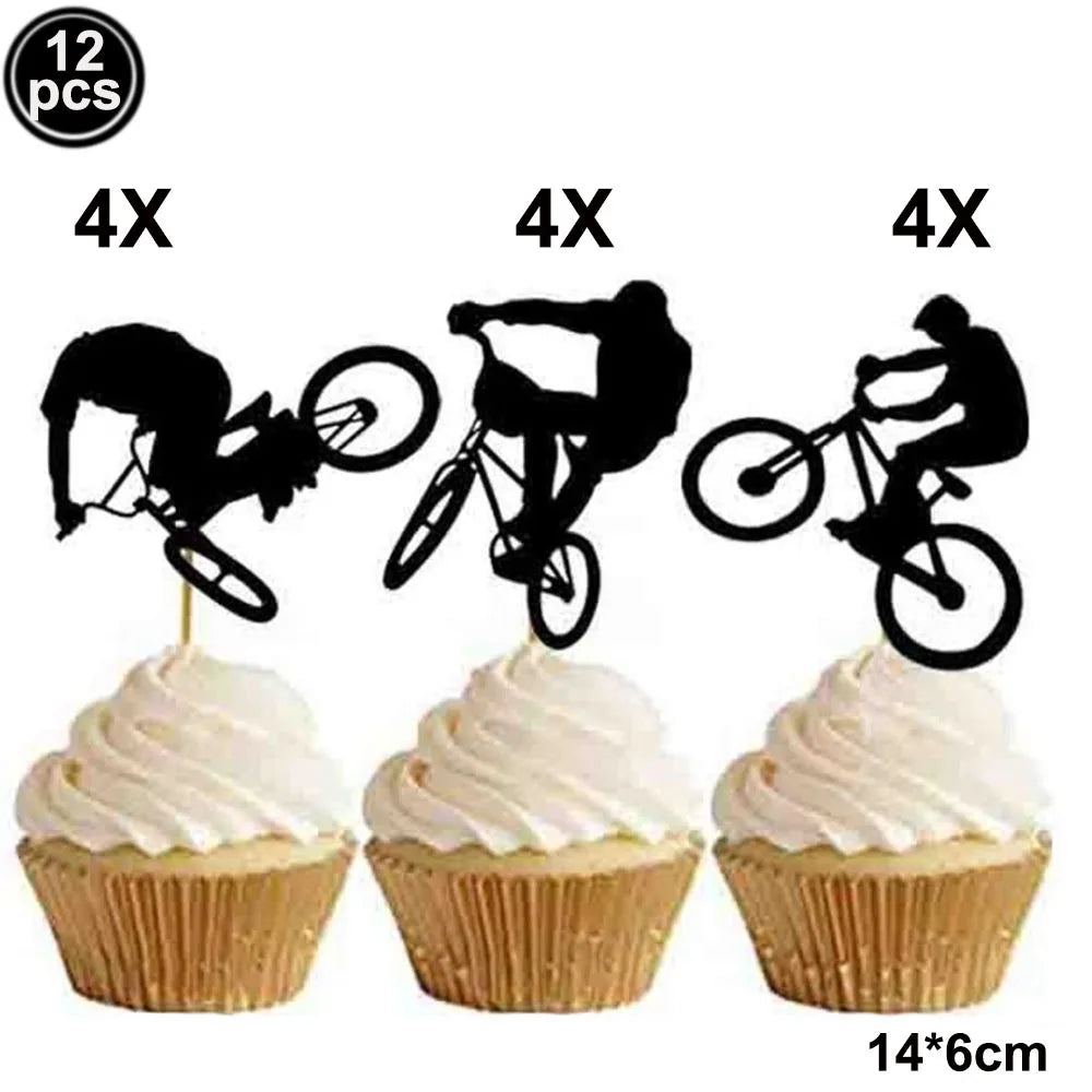 Accessoires de fête sportive pour enfants passionnés de vélo