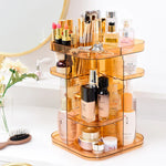 Vue de dessus de la boîte de rangement avec compartiments pour maquillage