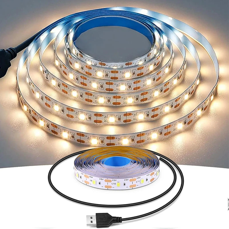Bande lumineuse LED USB derrière TV