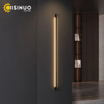 Applique murale LED design minimaliste moderne en aluminium gris
