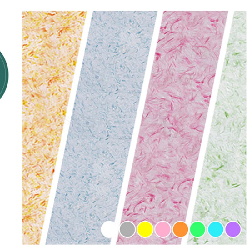 Échantillons de couleurs de peinture murale fibre végétale