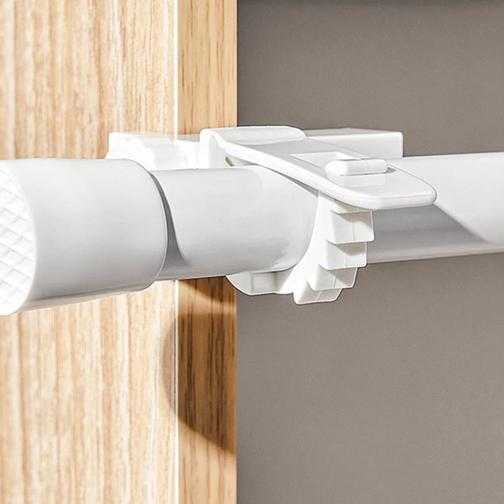 Détail du support de tringle sans perçage en plastique ABS
