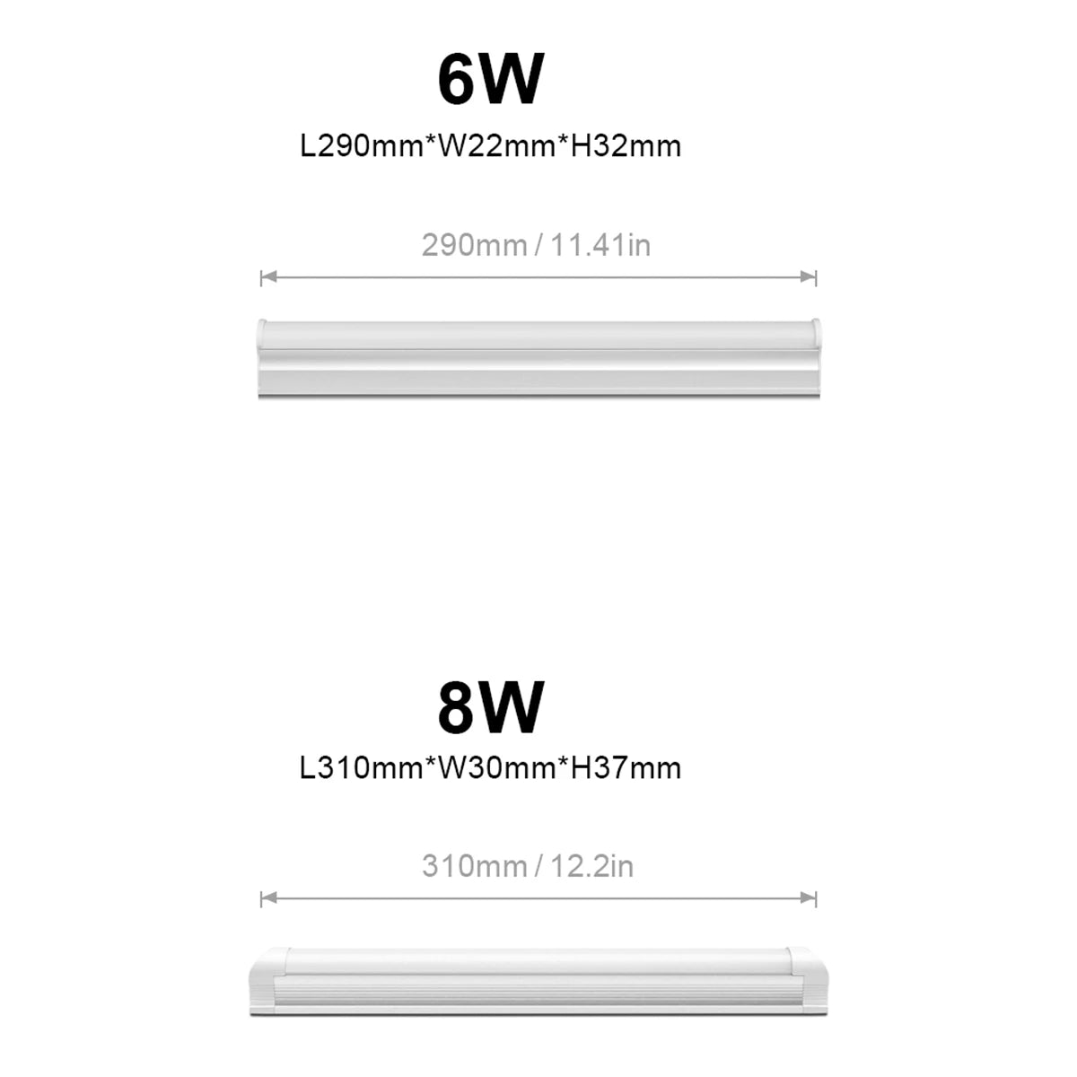 Tube LED T5 220V 8W lumière chaude