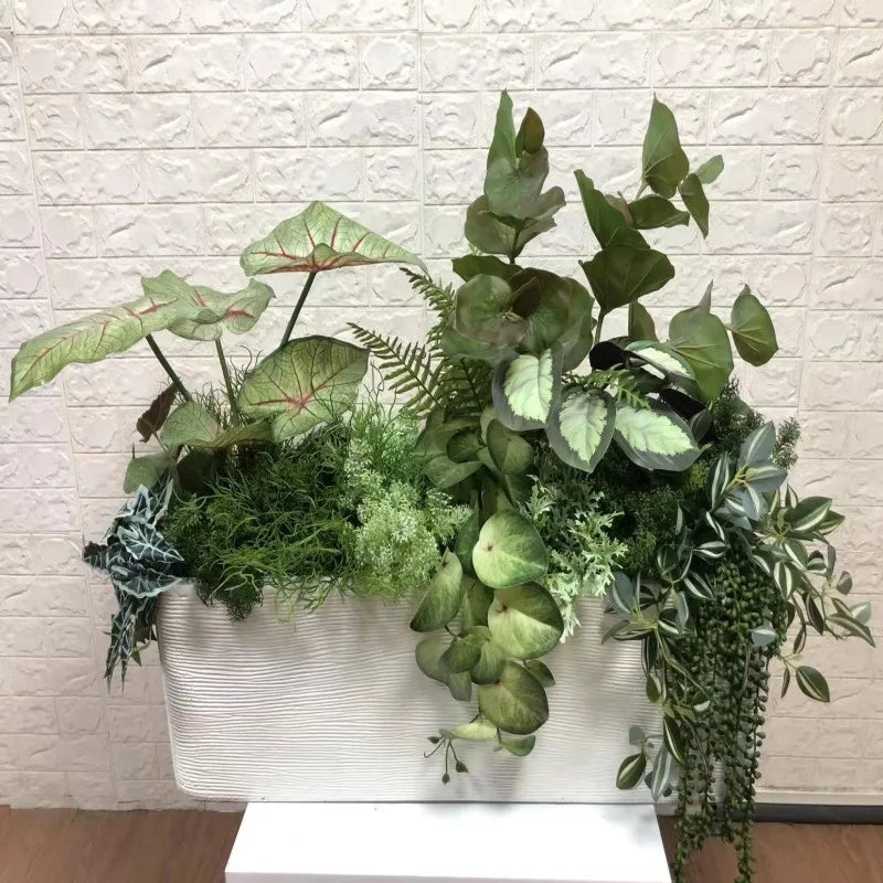 Plante artificielle bambou vert pour jardin