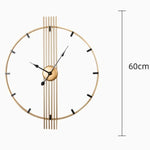 Horloge murale moderne luxe léger sur mur blanc