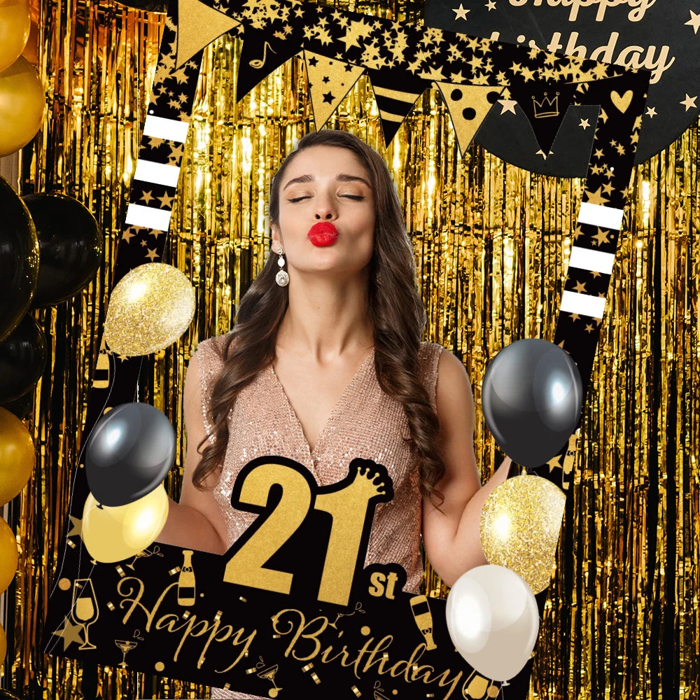 Cadre photo booth avec motifs numériques pour fête d'anniversaire