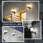 Décoration balcon avec lampe solaire étanche