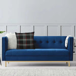 Housse de coussin pour chaise tartan