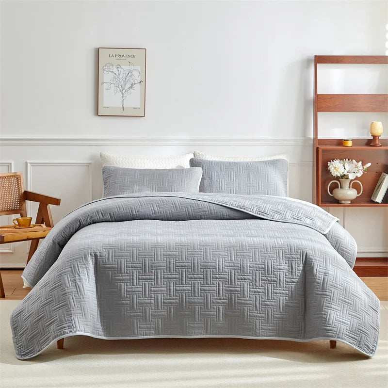 Détail des rayures blé et du tissu matelassé en polyester épais