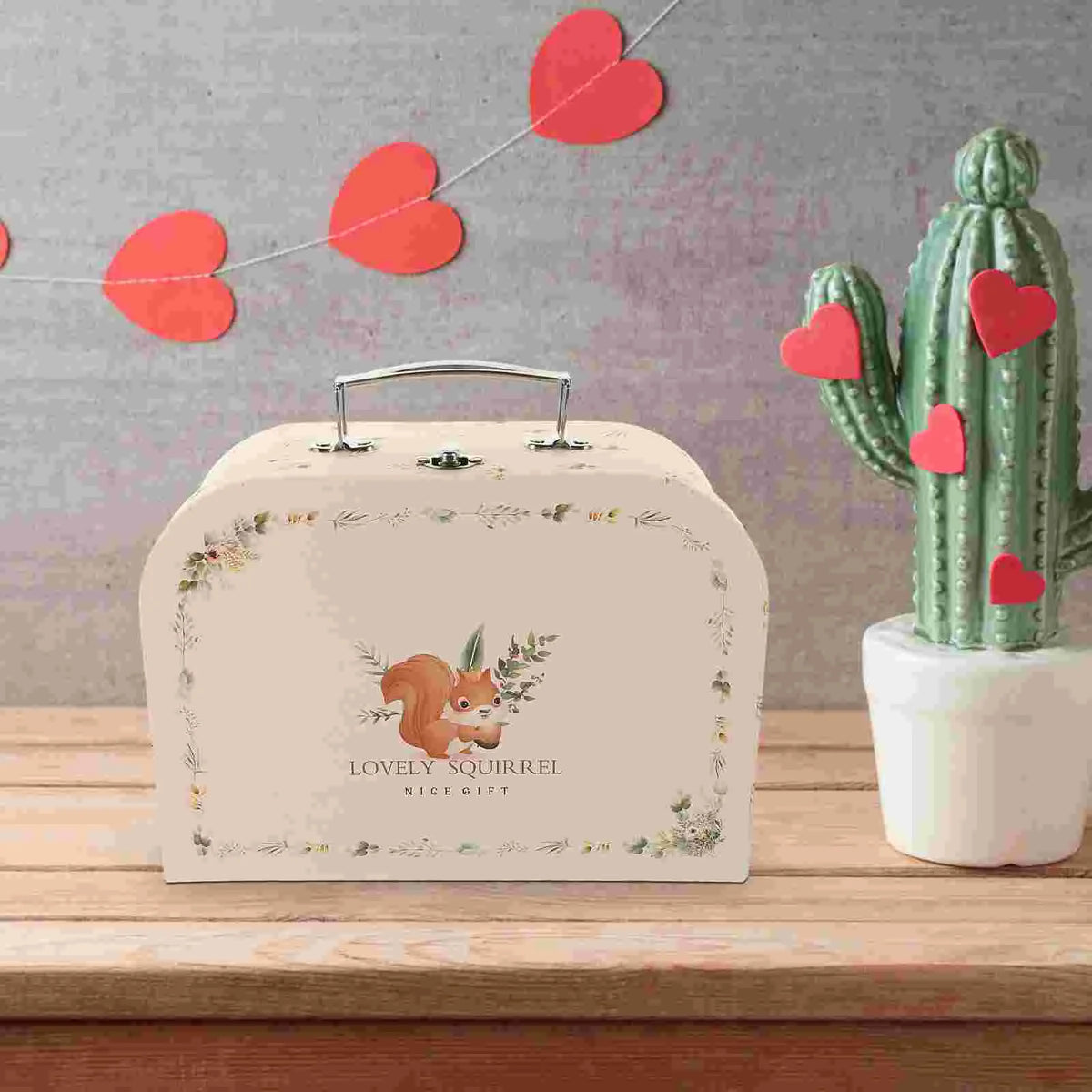 Valise en papier réutilisable pour cadeau