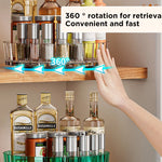 Plateau tournant rouge rangement cosmétiques