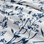 Ensemble housse de couette et taies d'oreiller bleu et blanc