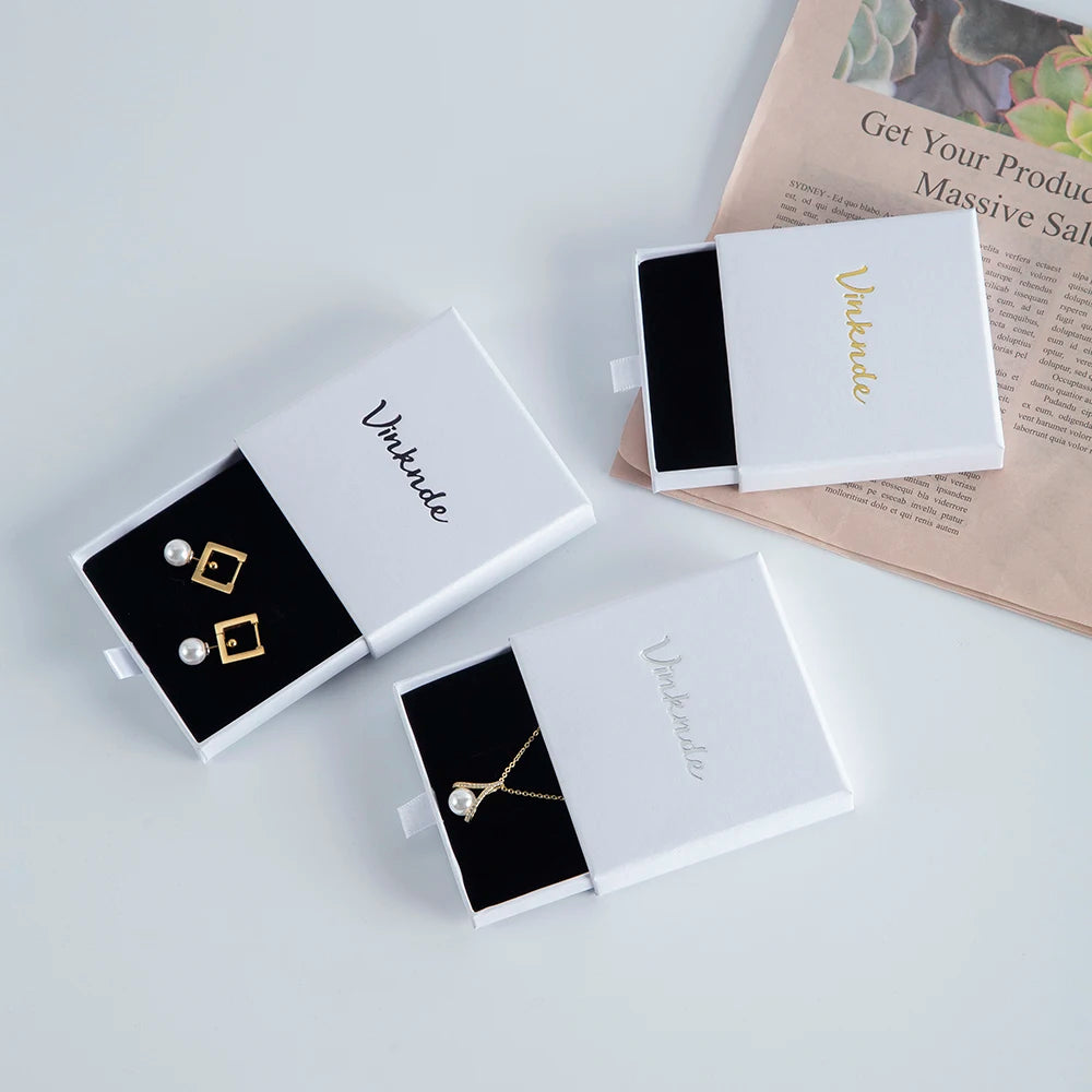 Lot de boîtes à bijoux personnalisables empilées