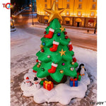 Sapin de Noël gonflable extérieur 6m avec lumières LED illuminé la nuit