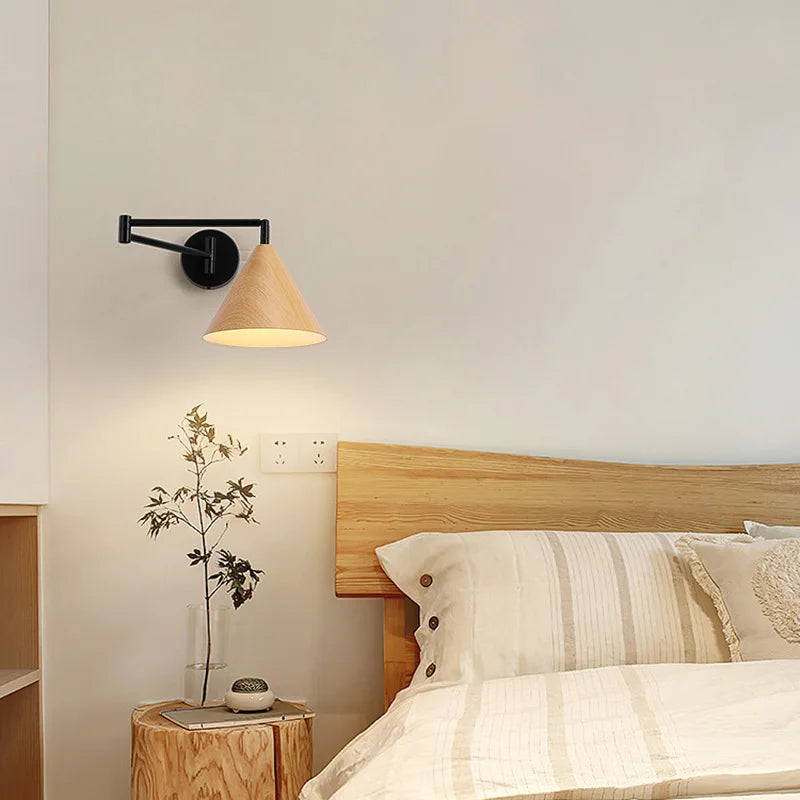 Lampe murale pliable rouge pour salon