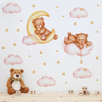 Décoration murale bébé ours nuage étoile