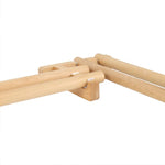 Tringle à rideau bois hêtre massif pour porte - Ombre Interieur