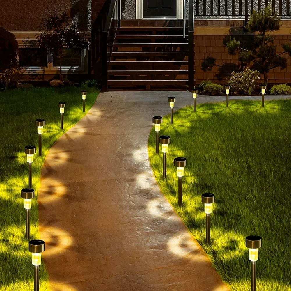 Lot de 6 lampes solaires LED pour allée de jardin