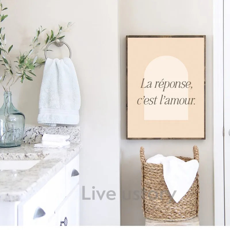 Œuvre en noir et blanc sur toile résistante à l'humidité