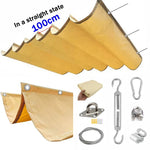 Voile d'ombrage rétractable vue de dessous