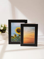 Cadre photo en carton bleu rectangulaire