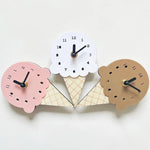 Horloge murale bois scandinave blanc
