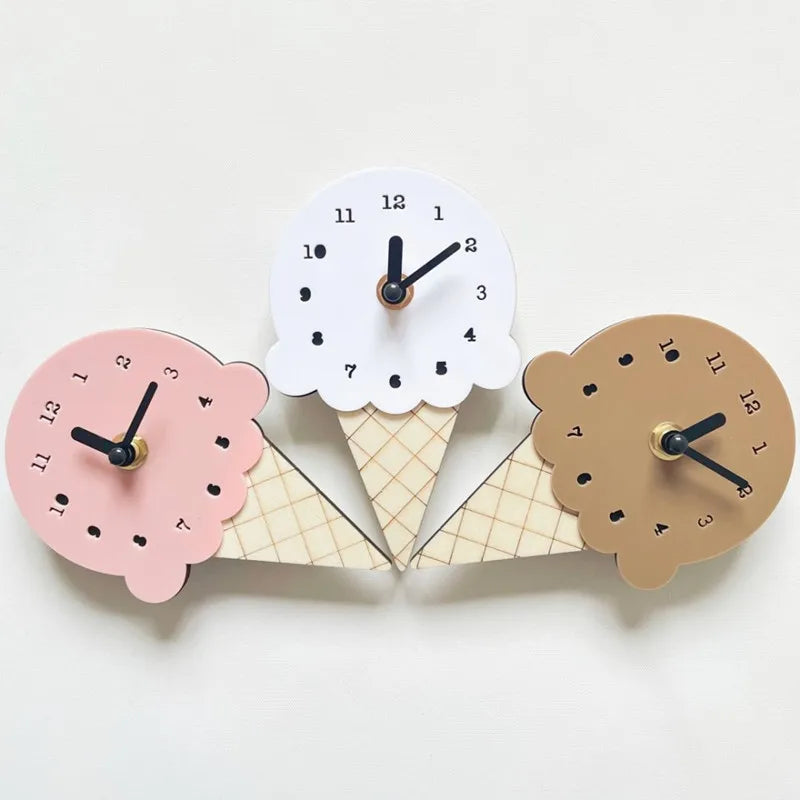 Horloge murale bois scandinave blanc