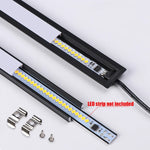 Profilé aluminium U/W/V pour ruban LED