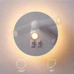 Décoration intérieure avec applique murale LED en couleur noire