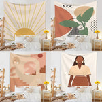 Tenture murale pour salon en polyester couleur bleu royal