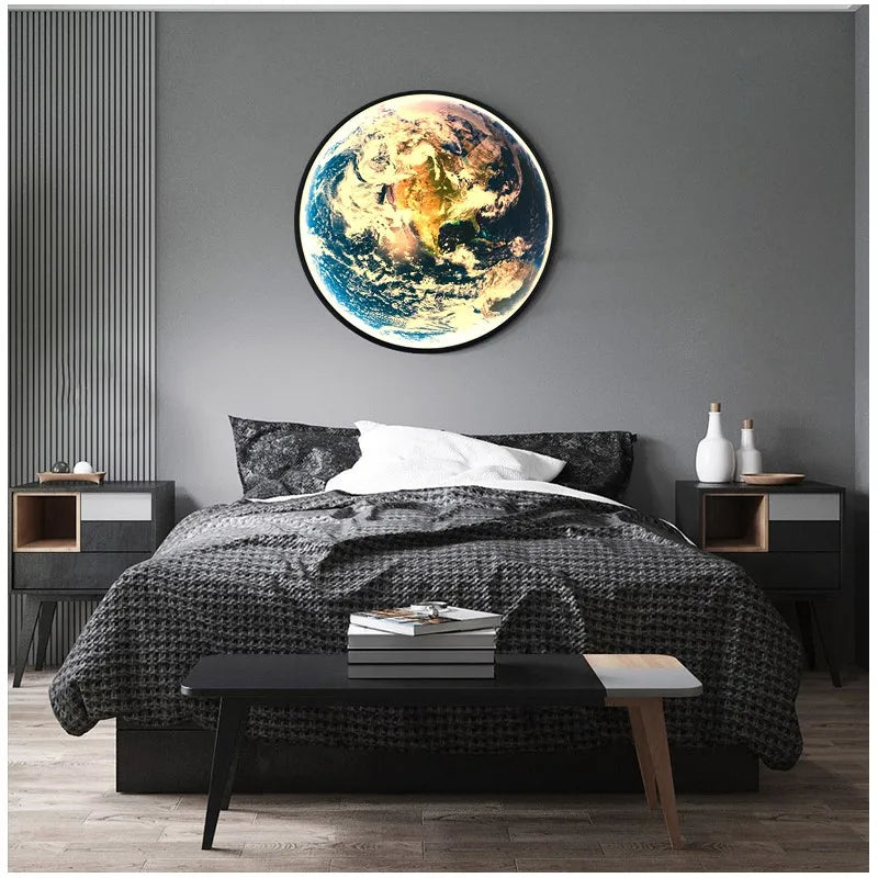 Vue de côté de l'applique murale design créatif