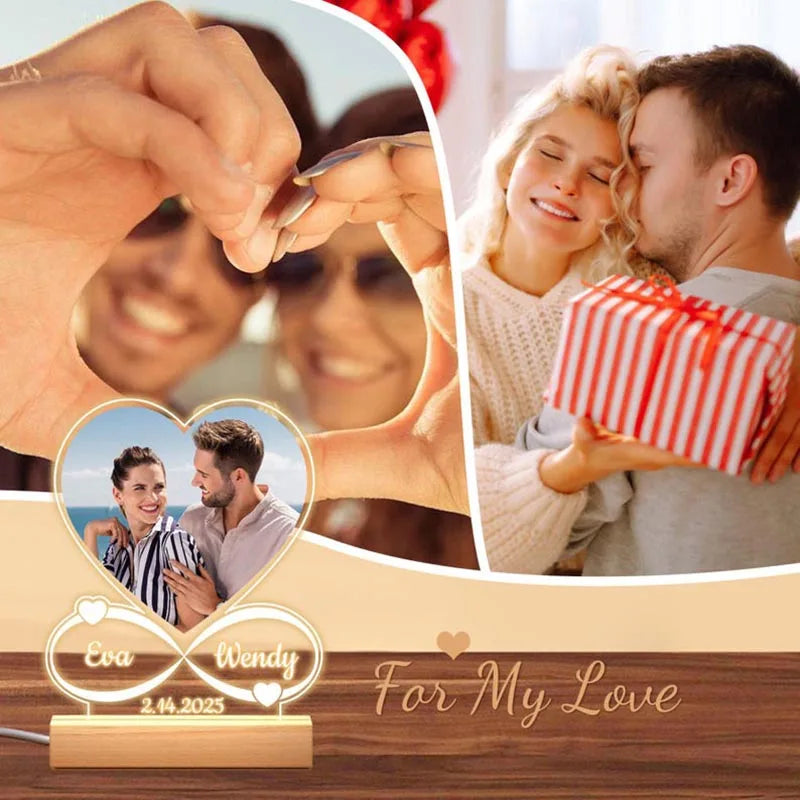 Cadeau personnalisé Saint-Valentin cadre photo