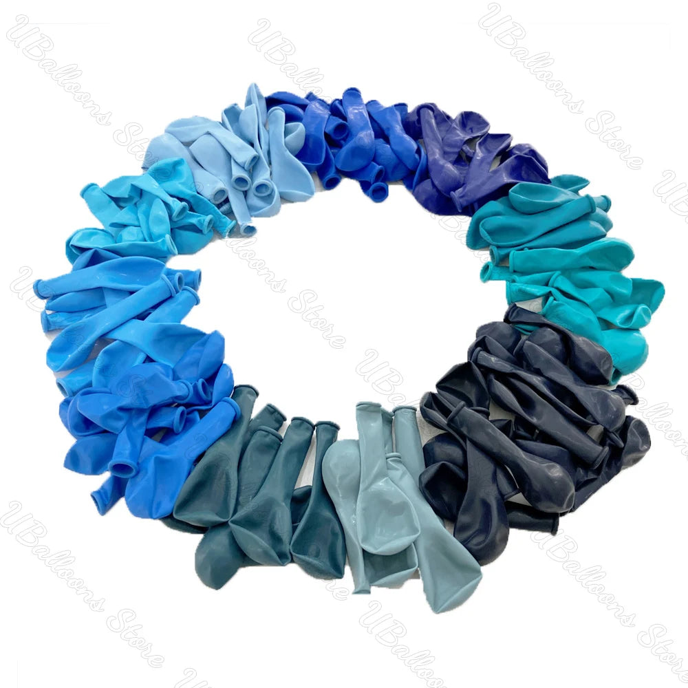 Ballons bleus métal marine bébé pour décoration fête