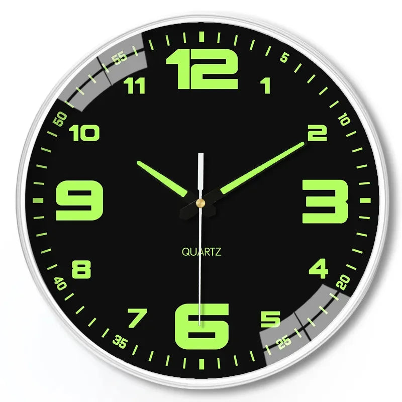 Horloge murale lumineuse 8 pouces de côté