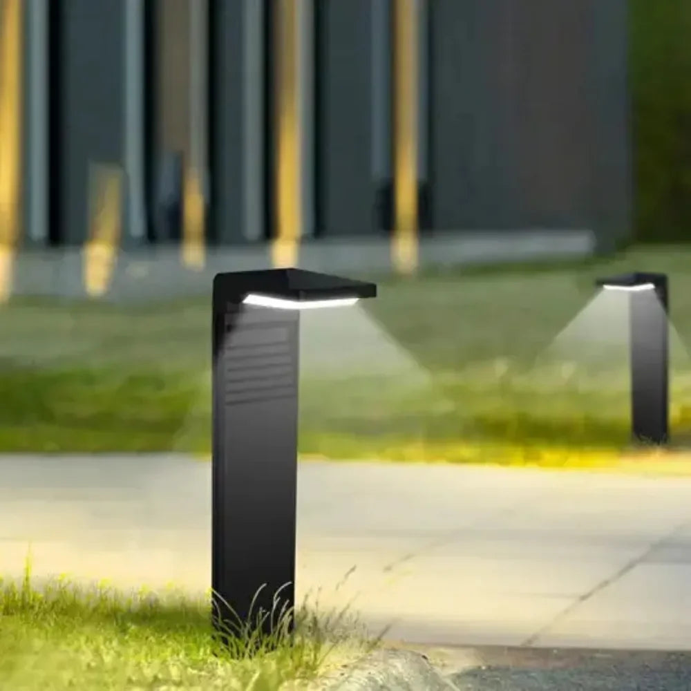 Design élégant de lampe solaire pour cour extérieure