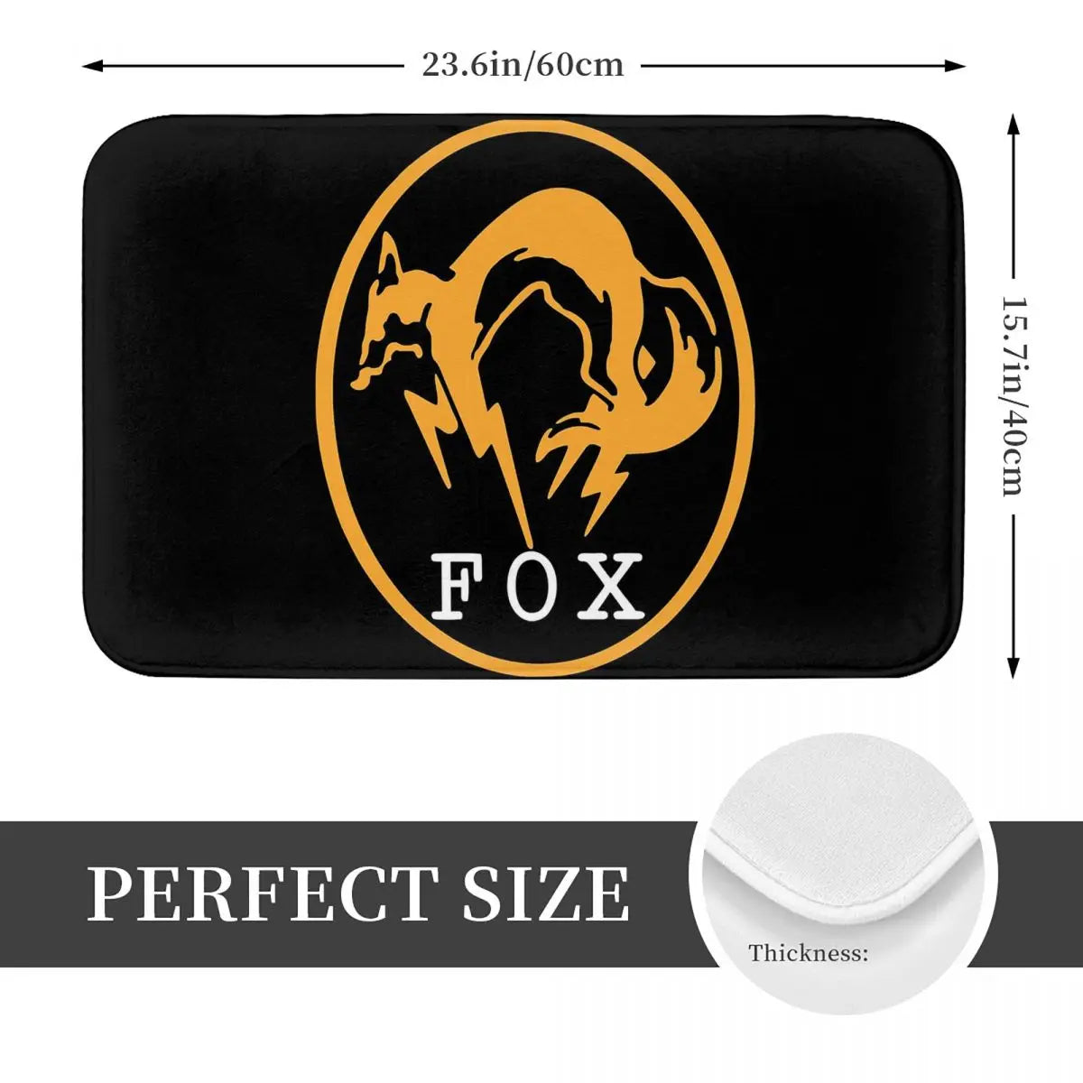 Tapis de sol Metal Gear Solid Fox pour entrée