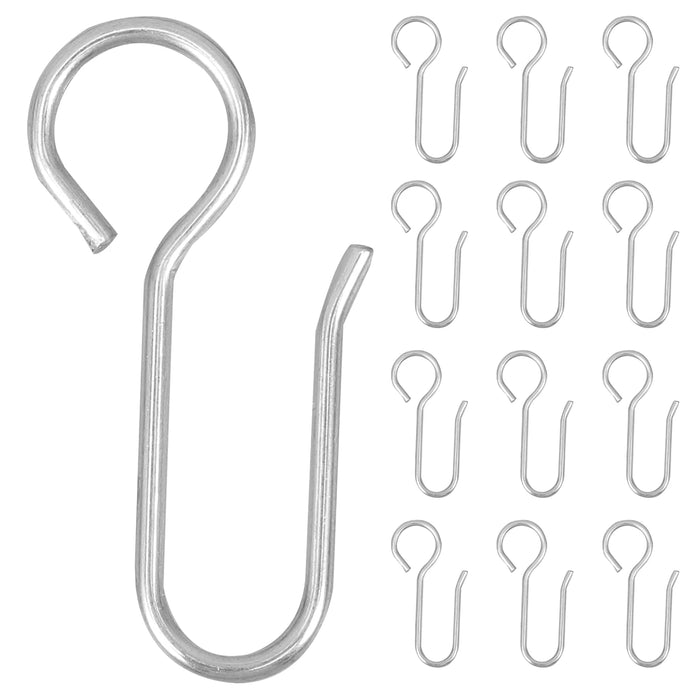 Crochets pour rideau plafond 60 pièces argent Ombre Interieur
