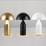 Lampe de table champignon design métal noir