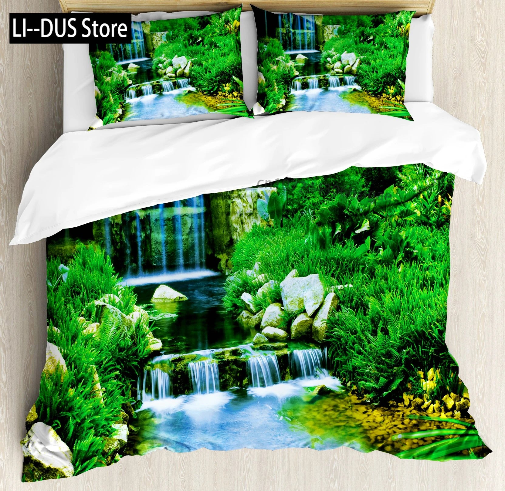 Housse de couette nature en polyester doux