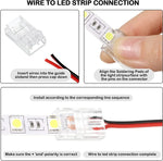 Lot de connecteurs pour bande lumineuse