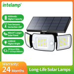 Lampe solaire extérieur puissante 6000 mAh avec capteur mouvement