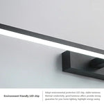 Applique murale LED bleue illuminant un miroir intérieur