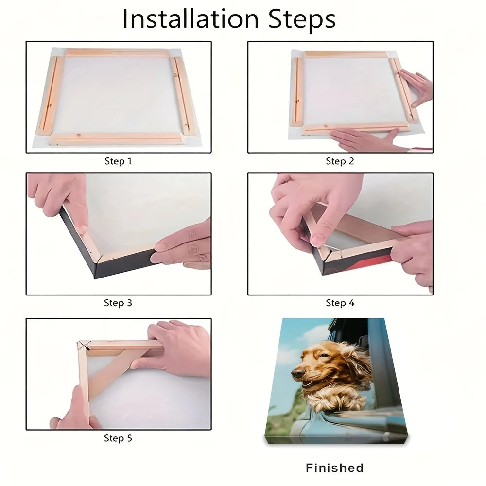 Kit de barres murales en bois pour peinture