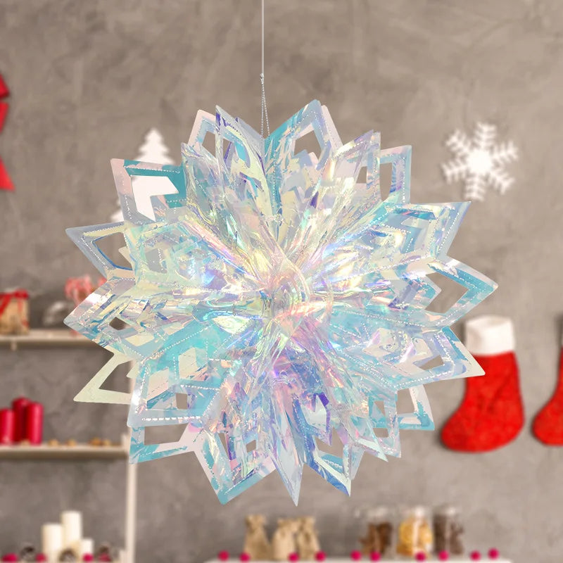 Flocon de neige irisé couleur prune