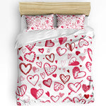 Ensemble de literie coeur en polyester doux