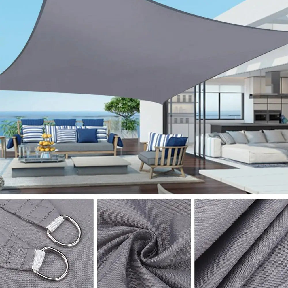Installation de voile d'ombrage sur pergola