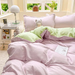 Ensemble literie bleu nordique avec taie d'oreiller assortie