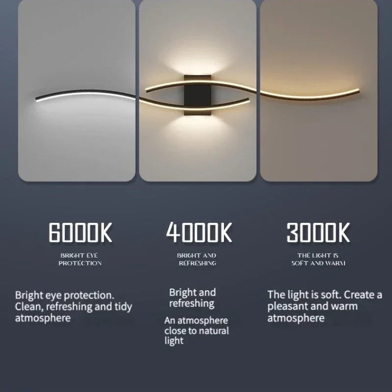 Éclairage mural design bleu escalier