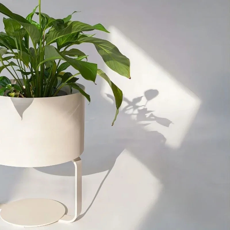 Support de plantes violet, étagère métallique pour salon ou bureau